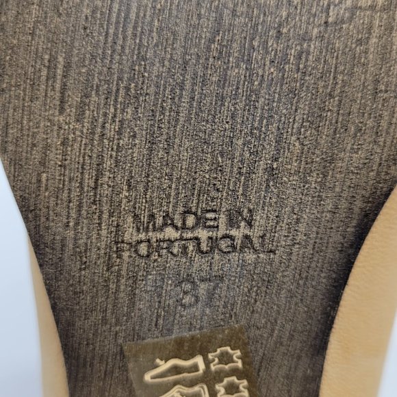 FREE PEOPLE Belleville Ankle Bootie natural Sz 37 - Picture 7 of 7